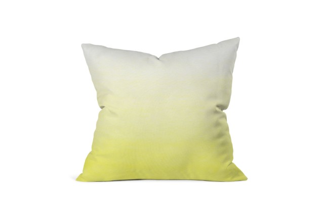 Deny Bedding Ombre Square Decorative Pillow 20″ Yellow