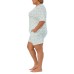  Ladies' 2 Piece Short Set, Blue, XX-Large