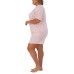  Ladies' 2 Piece Short Set, Pink, Medium