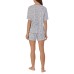  Ladies' 2 Piece Short Set, Gray, X-Small