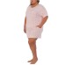  Ladies' 2 Piece Short Set, Pink, Medium