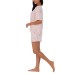  Ladies' 2 Piece Short Set, Pink, Medium
