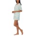  Ladies' 2 Piece Short Set, Blue, Medium