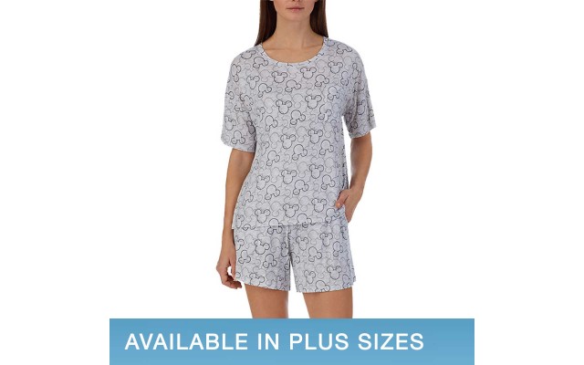  Ladies' 2 Piece Short Set, Gray, X-Small