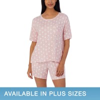 Disney Ladies' 2 Piece Short Set, Pink, Medium