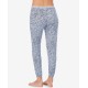  Sleepwear Cropped Knit Jogger Pajama Pants, Blue, Medium