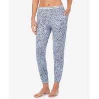 Dkny Sleepwear Cropped Knit Jogger Pajama Pants, Blue, Small