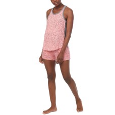 Dkny Sleepwear Tank & Shorts Pajama Set, Coral, Small