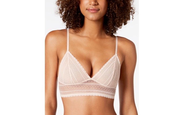  Women’s Intimates Mix Match Lace Bralette, Blush, Large