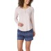  Ladies' 3-Piece Waffle Fleece Pajama Set, Pink, 2X