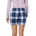  Ladies' 3-Piece Waffle Fleece Pajama Set, Purple, X-Large