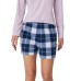  Ladies' 3-Piece Waffle Fleece Pajama Set, Purple, X-Large
