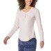  Ladies' 3-Piece Waffle Fleece Pajama Set, Pink, 2X