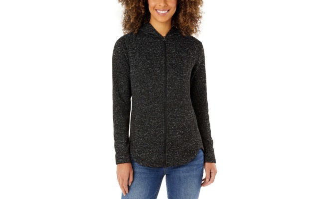  Ladies' Full Zip Jacket, Black, Medium