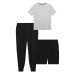  Men’s 3-Piece Lounge Set, Black, XX-Large