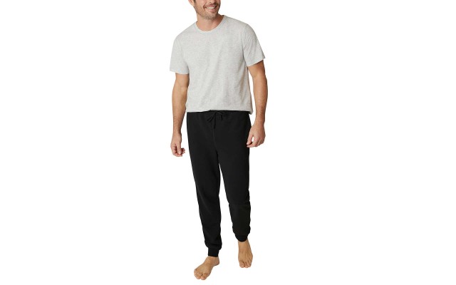 Men’s 3-Piece Lounge Set, Black, Medium