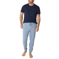 Eddie Bauer Men’s 3-Piece Lounge Set, Blue, Large