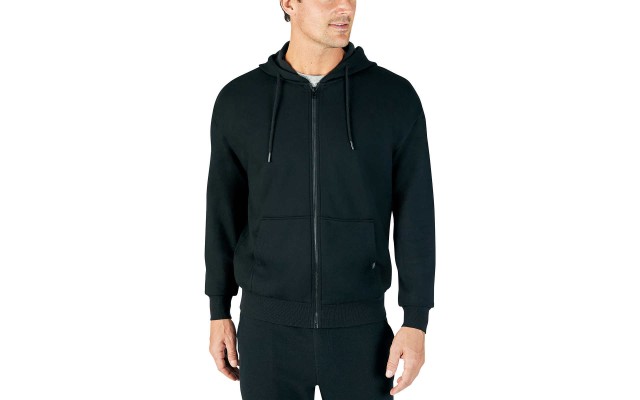 Men’s Full Zip Hoodie, Black, 3X-Large