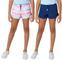 Eddie Bauer Youth 2-pack Shorts, Blue, Small (7/8)