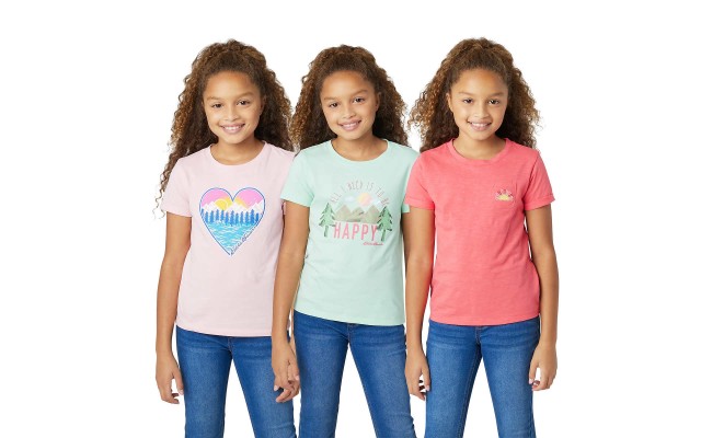  Youth 3-pack Tee, Pink, One Color, Small