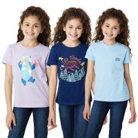 Eddie Bauer Youth 3-pack Tee, Purple, One Color, Large