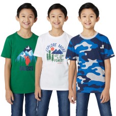 Eddie Bauer Youth 3-pack Tee, White