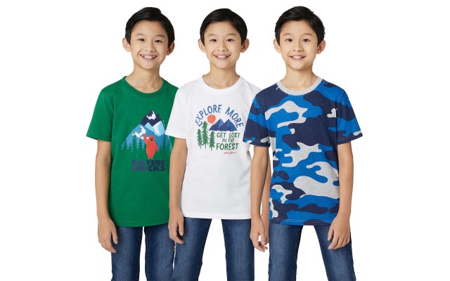  Youth 3-pack Tee, White, One Color, Large