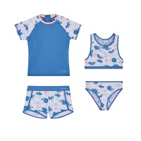 Eddie Bauer Youth 4-piece Swim Set, Blue, Medium (10/12)