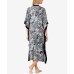  Women’s Long Butterfly Caftan Nightgown, Multi, Large-X-Large