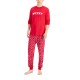 Family Pajama Matching Men's Merry Family Pajama Sets, Red, Medium