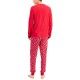 Family Pajama Matching Men's Merry Family Pajama Sets, Red, Medium