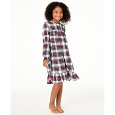 Family Pajamas Little & Big Kids Girls Matching Stewart Plaid Nightgowns
