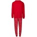  Little & Big Kids Matching 2 Pieces Merry Pajama Set, Red, 6-7