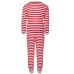  Little & Big Kids Matching 2-Pieces Striped Pajama Set, Red/White, 6-7