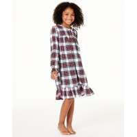 Family Pajamas Little & Big Kids Girls Matching Stewart Plaid Nightgown, Red/White, 4-5