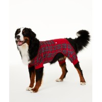 Family Pajamas Matching Brinkley Plaid Pet Pajamas, Red, Medium
