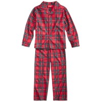 Family Pajamas Matching Family Pajamas Kids Brinkley Plaid Pajama Set, Red, 14-16