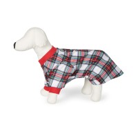 Family Pajamas Matching Pet Stewart Plaid Family Pajamas, Red/White, Medium
