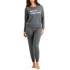 Family Pajamas Matching Women’s Better Together Pajama Set, Gray, Medium