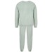  Toddler, Little & Big Kids Crew Love Sweatshirt & Jogger Pants Pajama Set, Green, 2T-3T