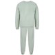  Toddler, Little & Big Kids Crew Love Sweatshirt & Jogger Pants Pajama Set, Green, 2T-3T