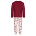  Toddler, Little & Big Kids 2-Pc. Day Parade Pajama Set, Wine/White, 2T-3T