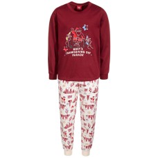 Family Pajamas Toddler, Little & Big Kids 2-Pc. Day Parade Pajama Set, Wine/White, 2T-3T