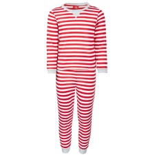 Family Pajamas Toddler, Little Big Kids 2-Pc. Striped Pajama Set, Red/White, 14-16