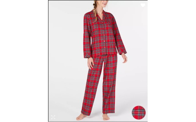 Family Pajamas Women’s Brinkley Plaid Flannel Cotton Pajama Set, Brinkley Plaid, X-Small