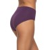  Ladies' Cotton Stretch Hipster, 5-pack, Purple, Small