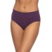  Ladies' Cotton Stretch Hipster, 5-pack, Purple, Small