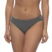  Ladies' Organic Cotton Stretch Bikini, 6-pack, Gray, Large