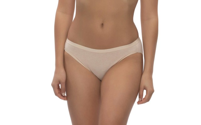  Ladies' Organic Cotton Stretch Bikini, 6-pack, Multi, Medium