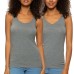  Ladies' Reversible Tank, 4-pack, Black, Large